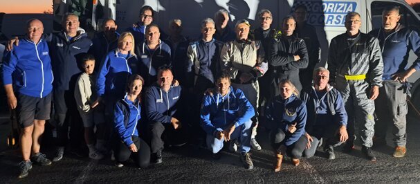 Il folto gruppo della Gorizia Corse al 13.Rally Nova Gorica del 2025 Foto: Tamara Mizerit
