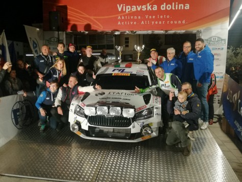 Federico Laurencich e Alberto Mlakar vincitori del 12° Rally Vipavska Dolina Federico Laurencich e Alberto Mlakar vincitori del 12° Rally Vipavska Dolina
