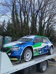 Laurencich e Mlakar, parco assistenza del Rallye Monte Carlo 2024