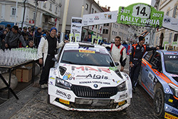 Federico Laurencich e Alberto Mlakar al traguardo di Idrija Federico Laurencich e Alberto Mlakar al traguardo di Idrija