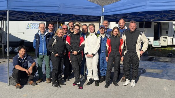 Il gruppo della Gorizia Corse al Rally Soča Valley Foto: Furlan Rally