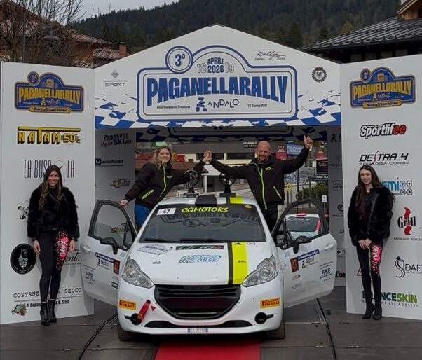 Secondo posto di Classe Rally4/R2B per Davide Graputti e Francesca Collavino al 3.Paganella Rally
