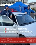 Cristian Terpin e Lorenzo Lamanda i ricognitori al Rallye Monte Carlo 2024