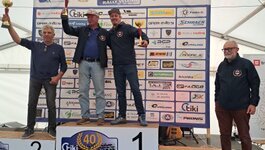 40.Rally Velenje Rino Muradore sul podio Foto: Tamara Mizerit