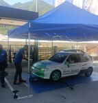 12.Rally Zelezniki Alberto Mlakar - Cristina Delbello Peugeot 106 1.6 16V e la "Super Assistenza"<br />Foto: Fabio Grendene