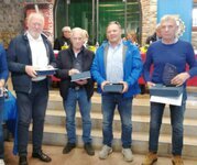 Premiazioni Campionato Automobilistico Friuli Venezia Giulia 2025 - Da sinistra Alessandro Pulz, Luigi Terpin, Rino Muradore Classifica Autostoriche Foto: Luca Benossi