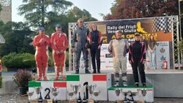 30.Rally Alpi Orientali Historic Il podio Foto: Mauro Rivis