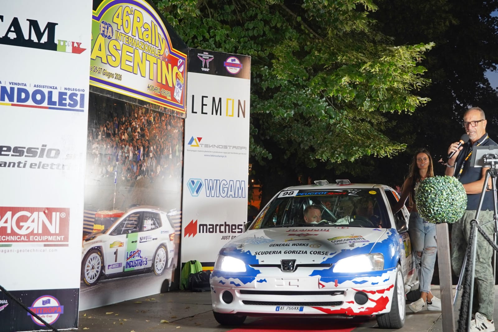 46.Rally Internazionale del Casentino e Storico Federico Laurencich - Alberto Mlakar Peugeot 106 K10 Foto: Tamara Mizerit