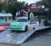 1.Rally Primorje Alberto Mlakar - Cristina Delbello Peugeot 106 1.6 Il podio dei primi di Classe 4 Foto: Uroš Štokelj